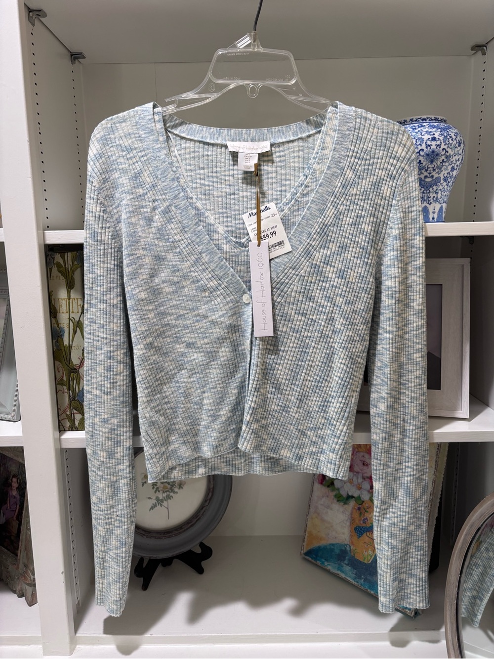 House of Harlow 1960 ribbed knit cropped cardigan set NWT S